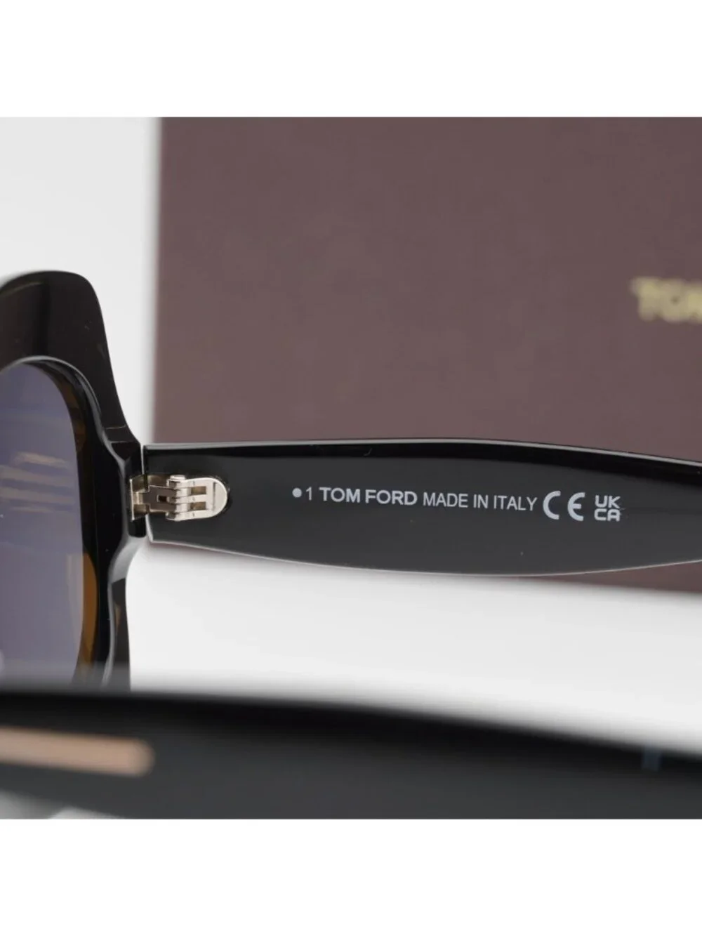 Tom Ford Ren FT1155 01A Square Sunglasses - Black / Smoke